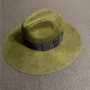 Diesel Olive Wool Fedora Hat